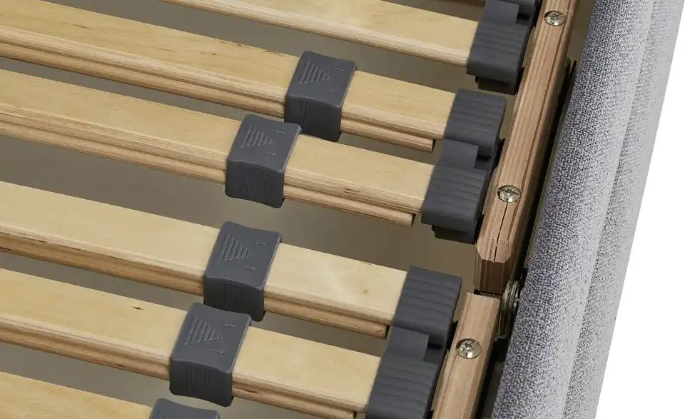 Polsterbettgestell | Grau, 120x200 cm - Bei Möbel Kraft online kaufen