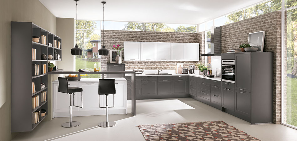 Moderne graue küchen vielseitig und elegant möbel kraft