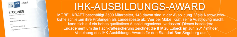 „Ausbildungs-Award“ der Industrie- und Handelskammer zu Lübeck