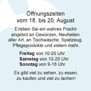 18. bis 20. August Fischmarkt