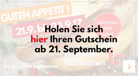 Bratwurst mit Brötchen 1€