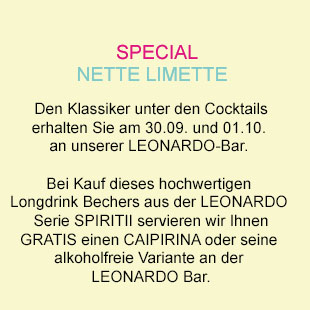 Leonardo Cocktail-Aktion