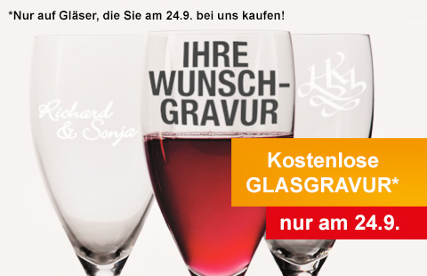 Kostenlose Glasgravur