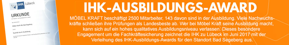 „Ausbildungs-Award“ der Industrie- und Handelskammer zu Lübeck