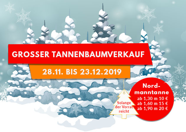 Tannenbaumverkauf vom 28.11.-23.12.2019