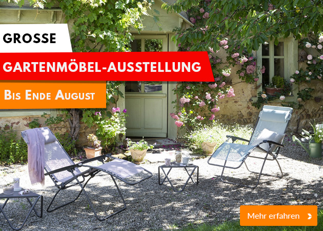 Gartenmöbel-Ausstellung bei Möbel Kraft
