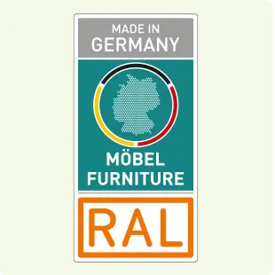 Siegel Made in Germany, Möbel, Furniture, RAL