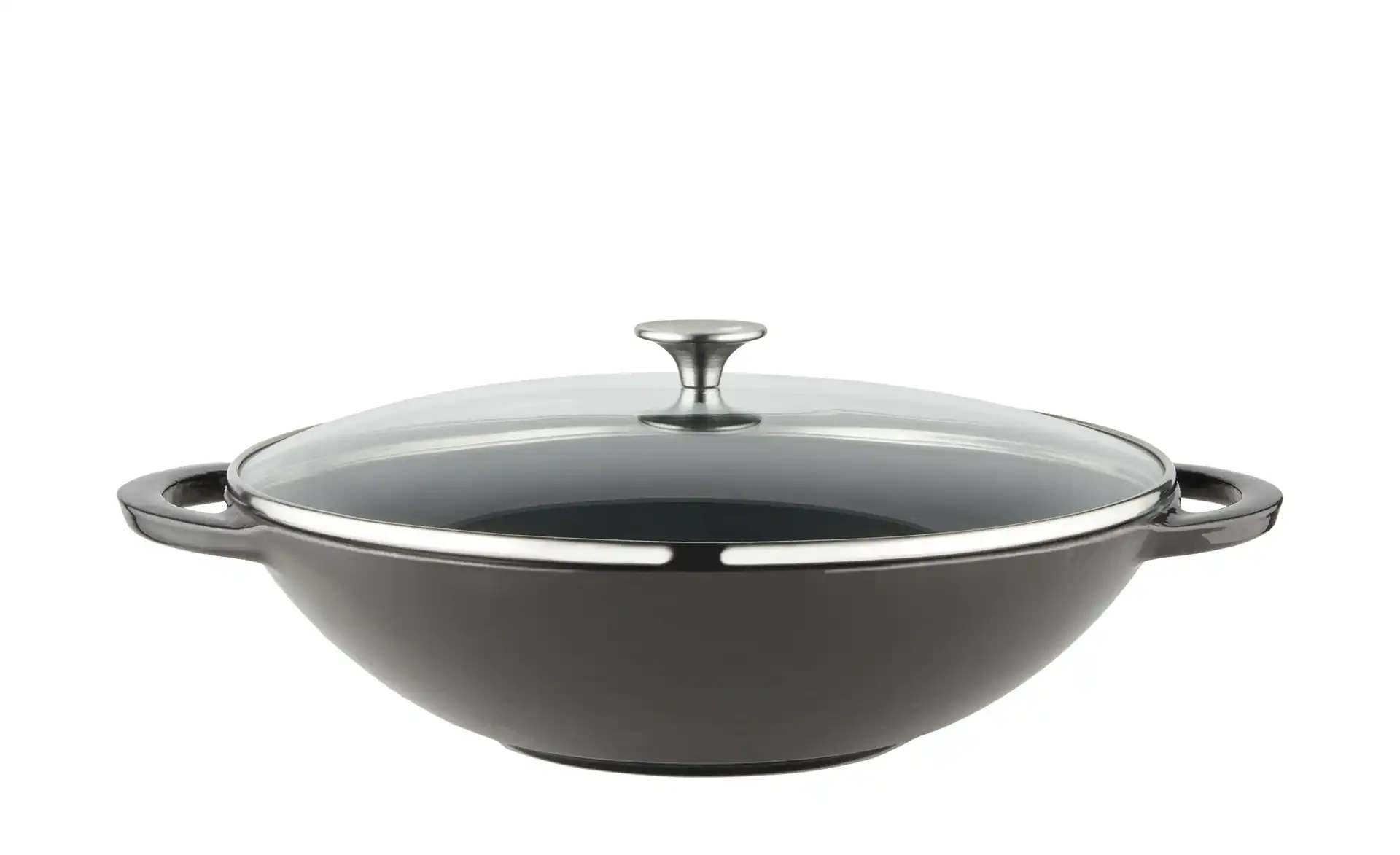 Meisterkoch Gusseisen-Wok mit Deckel OPUS