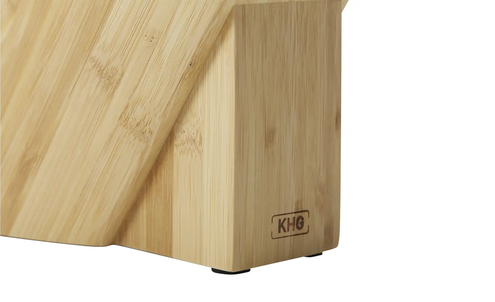 KHG Messerblock bestckt Bambus | Bambus - Mbel Kraft