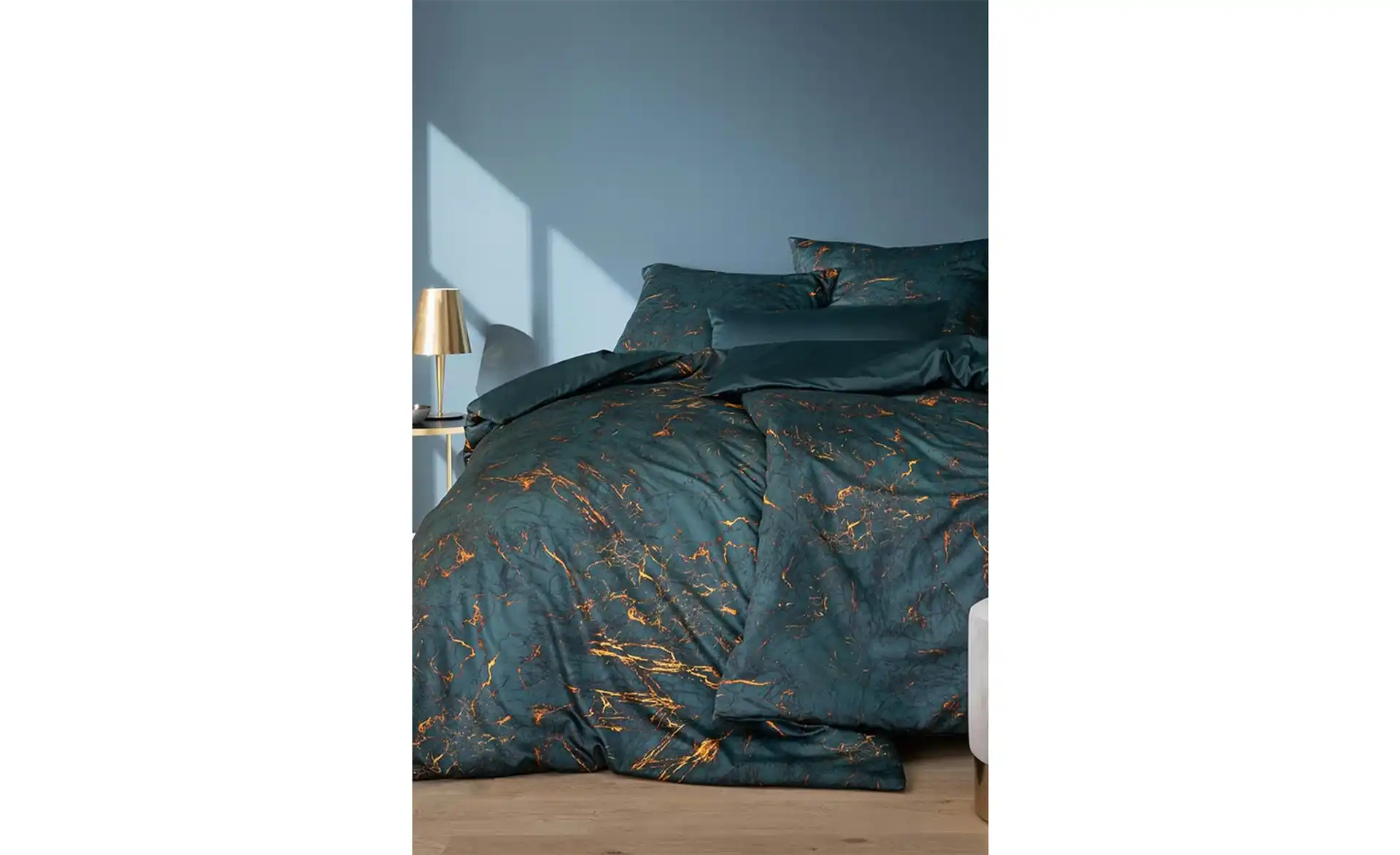 ESTELLA Biancheria Da Letto In Raso Makò – 135x200 Cm + 80x80 Cm, Cotone 100% Morbido E Traspirante