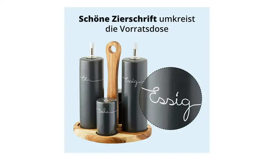 KHG Menage, 5-teilig, Bild mit Text