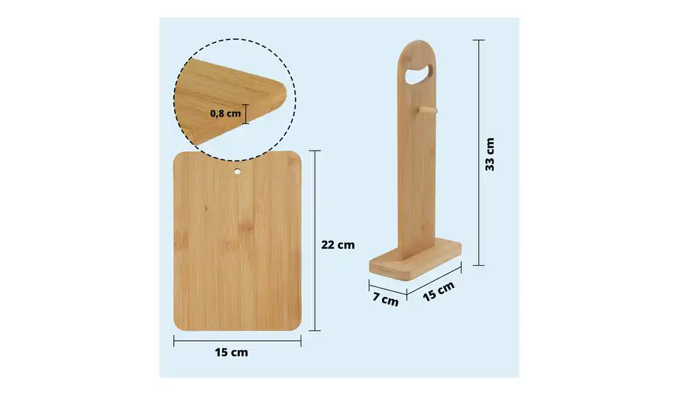 KHG Frühstücksbretter-Set, 7-teilig, Bild mit Text