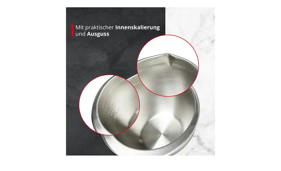 Meisterkoch Schüssel 2,5 Liter, Bild mit Text