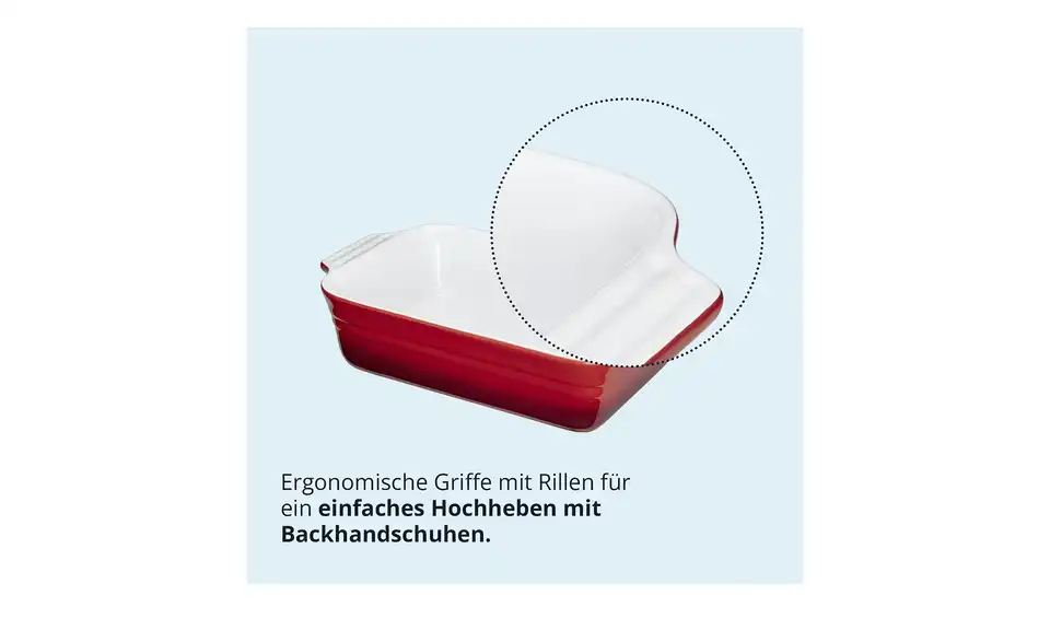 KHG Auflaufform, Bild mit Text