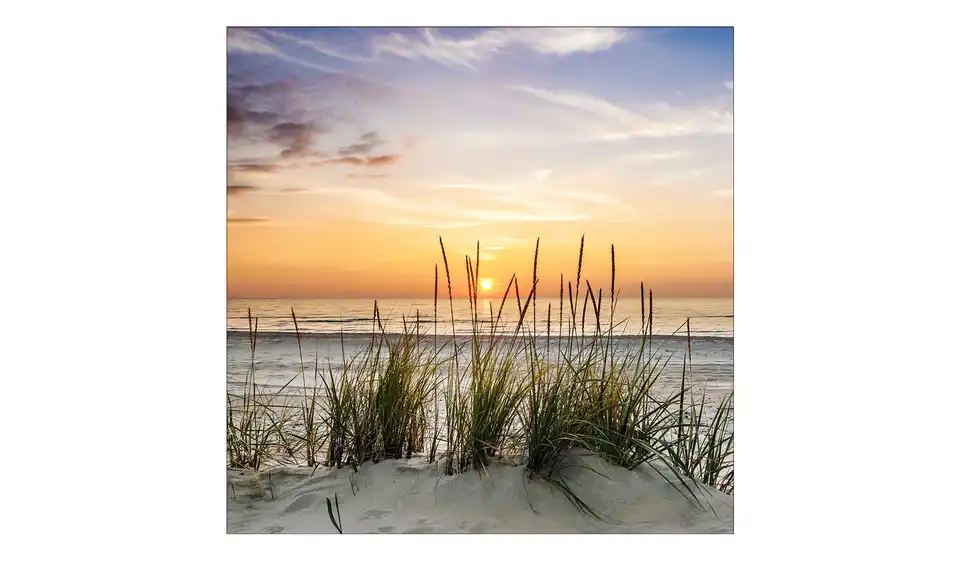 Glasbild 20x20 cm Lonely Dune, Frontansicht