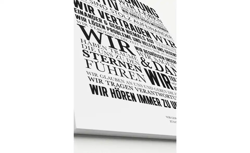 Kunstleinwand 60x80cm "Hausordnung II", Perspektive