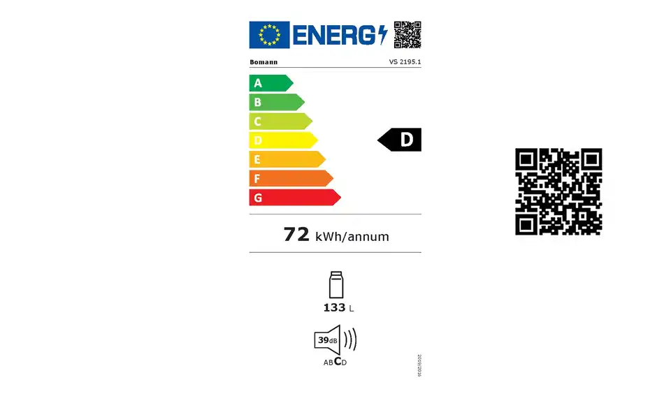 Bomann Kühlschrank VS 2195.1 ws, Einkauf-Vorgabe