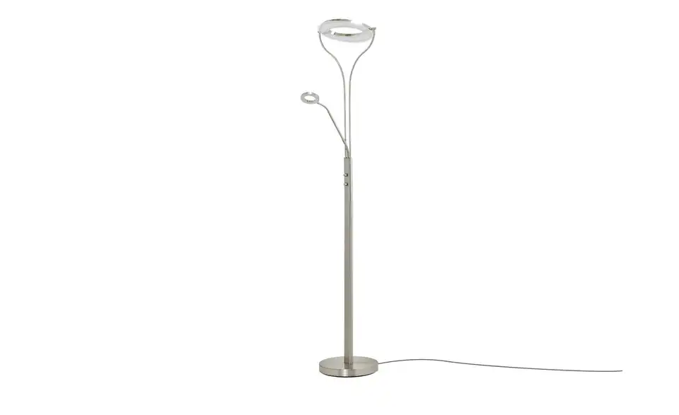 Meisterleuchten LED-Deckenfluter, 2-flammig, Chrom, Frontansicht