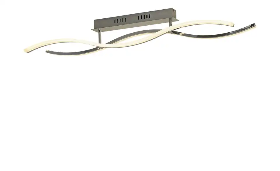 KHG LED-Deckenleuchte, chrom `Wavy`, Perspektive