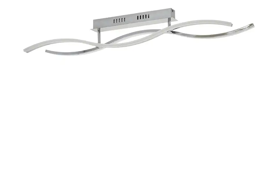 KHG LED-Deckenleuchte, chrom `Wavy`, Perspektive