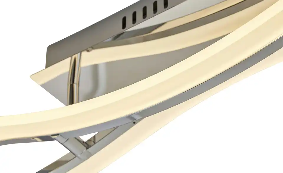 KHG LED-Deckenleuchte, chrom `Wavy`, Detailansicht