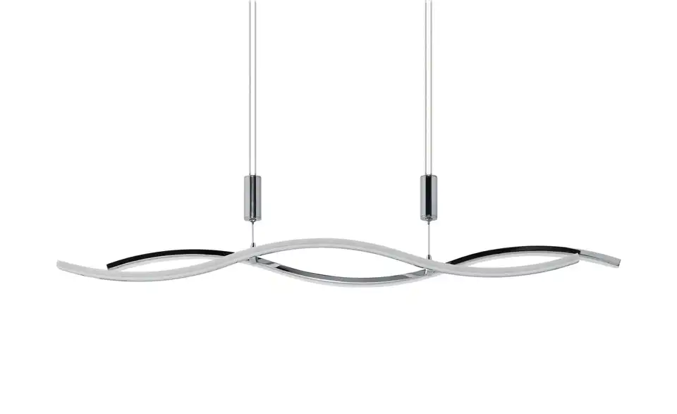 KHG LED-Pendelleuchte, chrom `Wavy´, Frontansicht