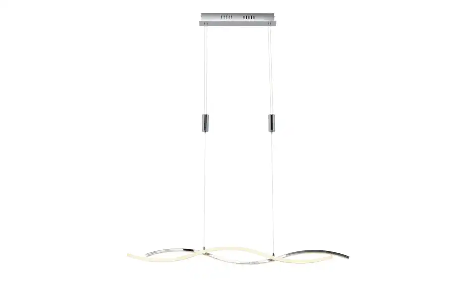 KHG LED-Pendelleuchte, chrom `Wavy´, Frontansicht