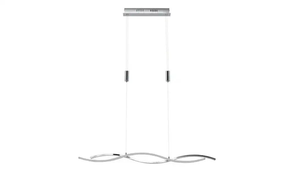 KHG LED-Pendelleuchte, chrom `Wavy´, Frontansicht