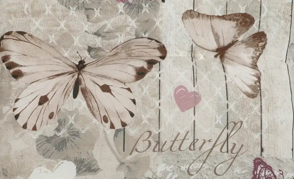 GO-DE Auflage Sommerfugl, Stoffstruktur