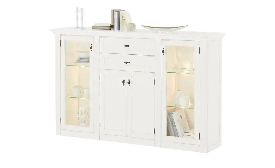 maison bleue Highboard Petit Chalet, Beleuchtet