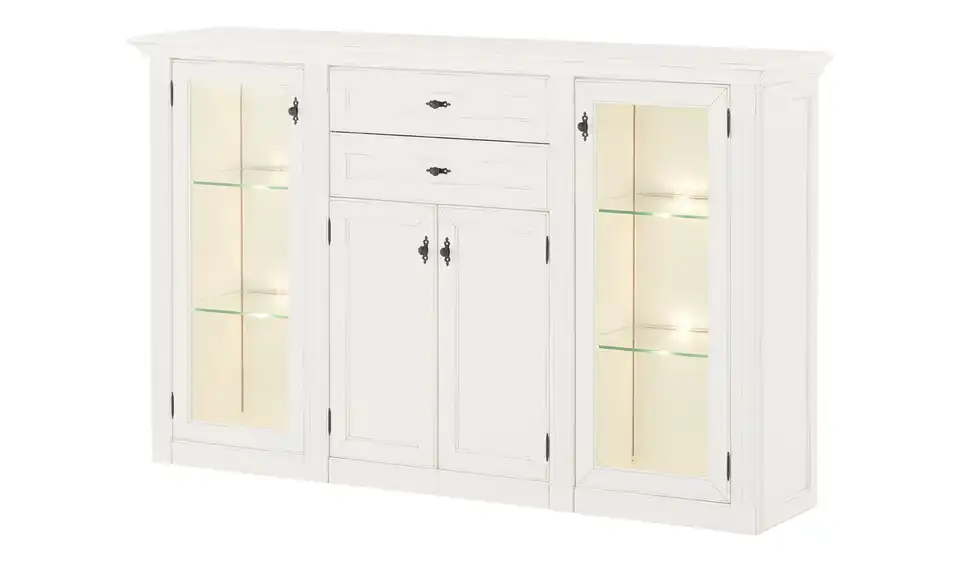 maison bleue Highboard Petit Chalet, Beleuchtet