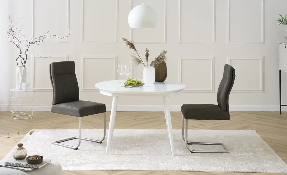 Primo Glastisch Tassilo ausziehbar, Frontansicht