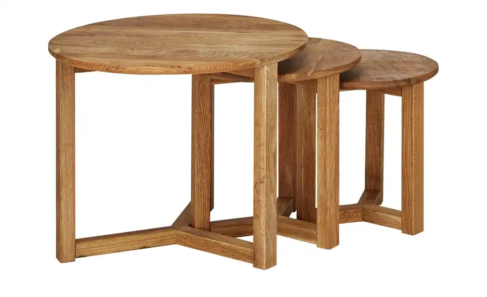 Couchtisch 3er Set Massivholz, Perspektive