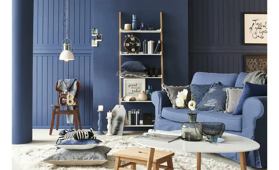 Leiterregal, in Wohnsituation