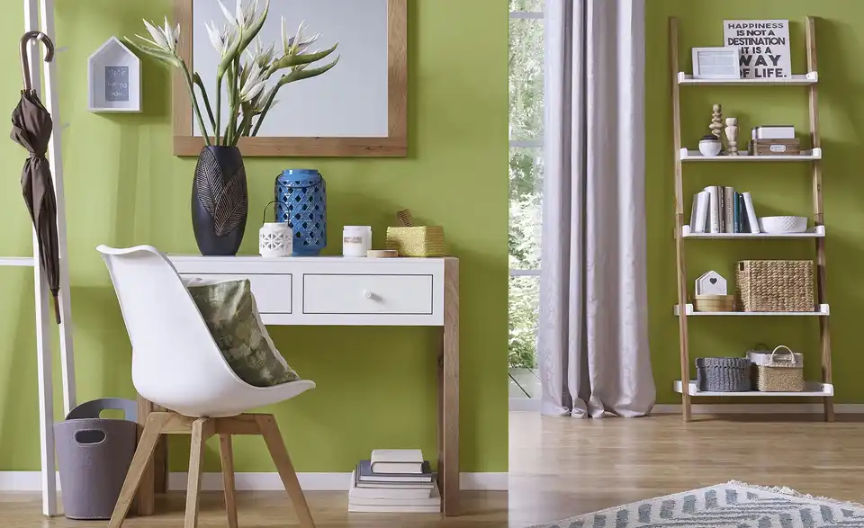 Leiterregal, in Wohnsituation