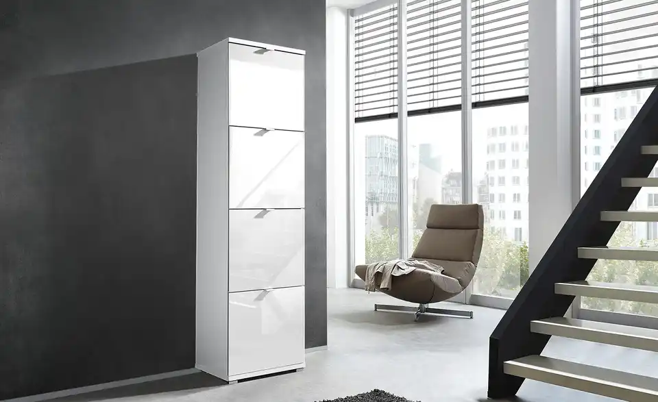 Primo Schuhschrankkorpus Puzzle Weiß, in Wohnsituation