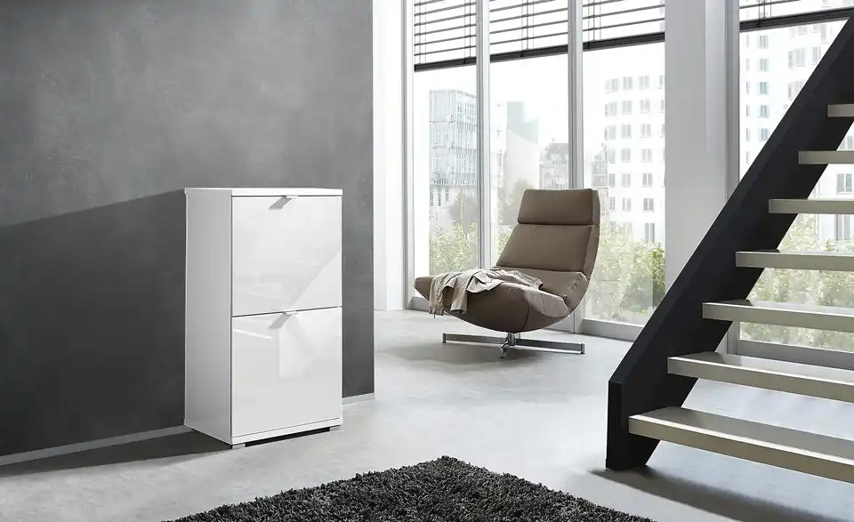 Primo Schuhschrankkorpus Puzzle Weiß, in Wohnsituation