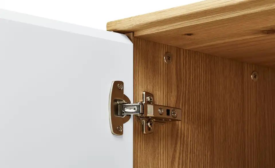 Garderobenschrank Eiche Bianco / Weiß Bei Möbel Kraft