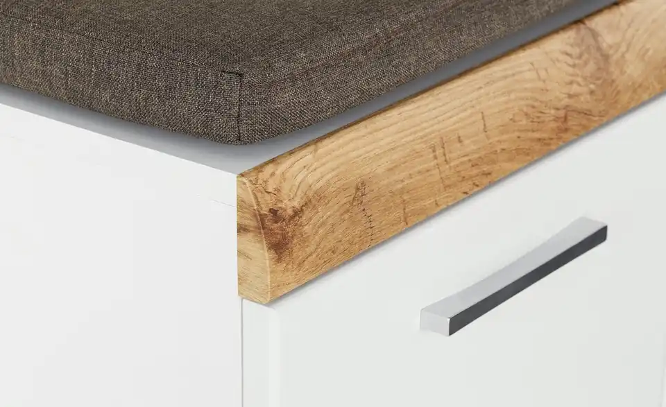 Garderobenbank, Detailansicht