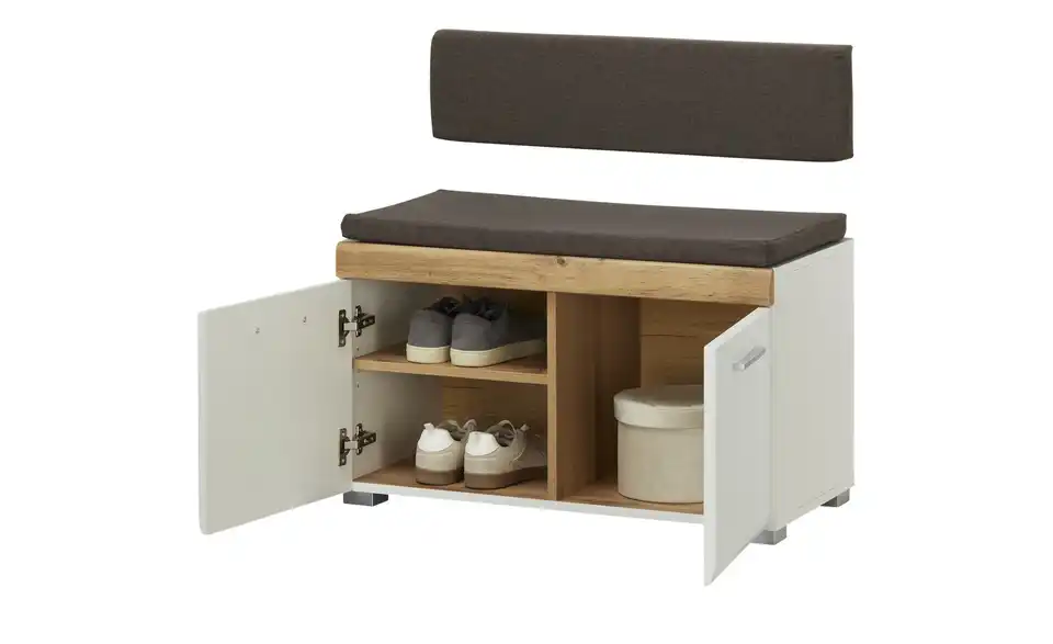 Garderobenbank, geöffnet