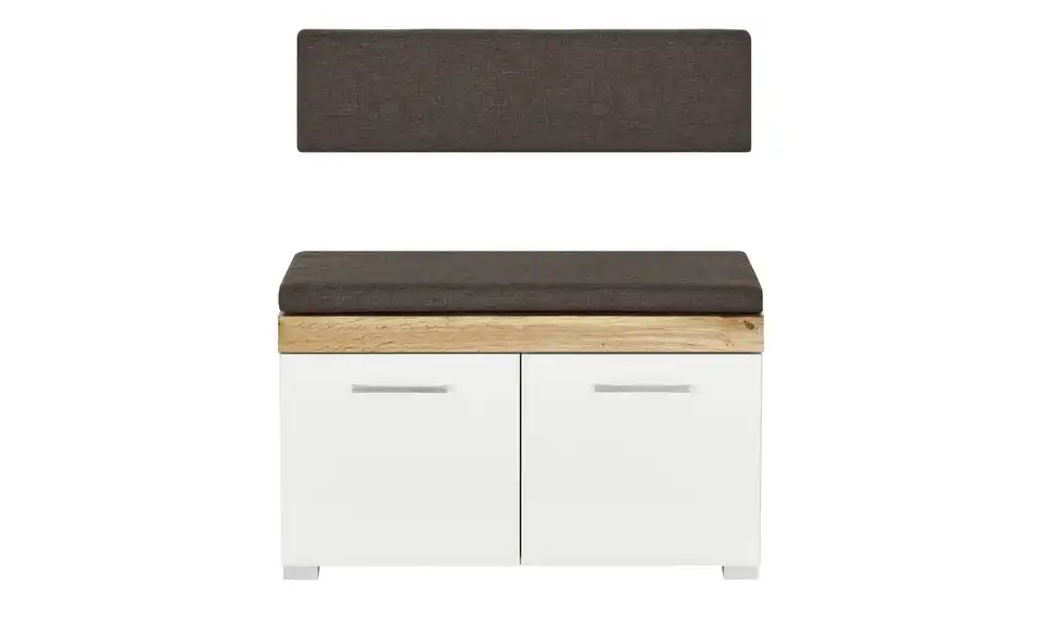 Garderobenbank, Frontansicht