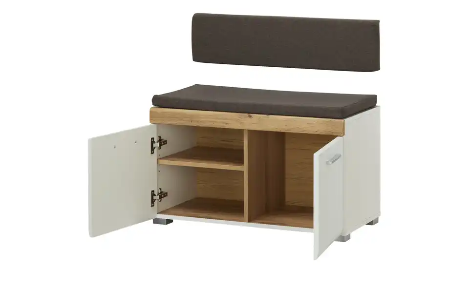 Garderobenbank, geöffnet