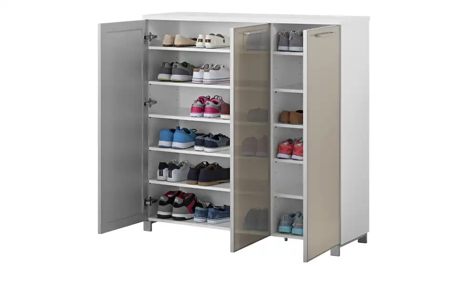 Schuhkommode, geöffnet