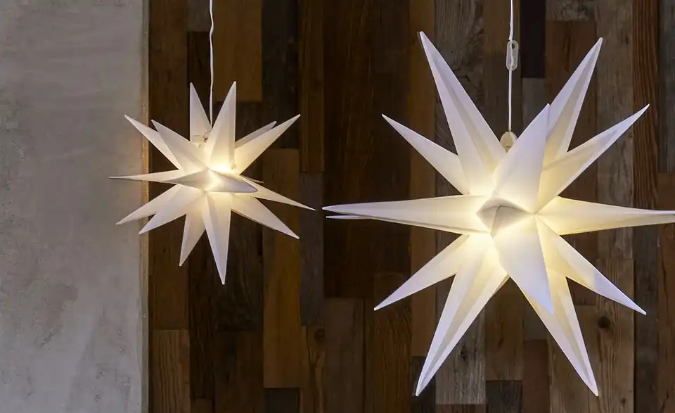 LED 3D Stern, in Wohnsituation