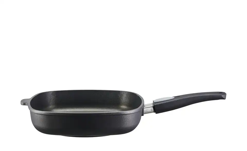 Meisterkoch Pfanne rechteckig 28 cm Titanium, Profilansicht