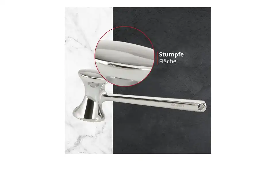 Meisterkoch Fleischklopfer OPTIMUS, Bild mit Text