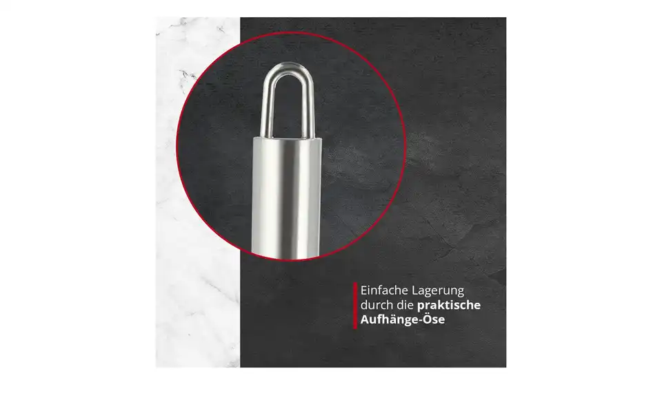 Meisterkoch Küchensieb, Bild mit Text