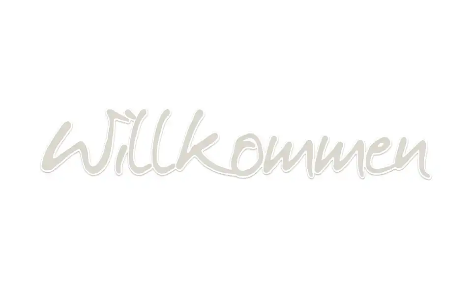 Cut-Out Willkommen I, Frontansicht