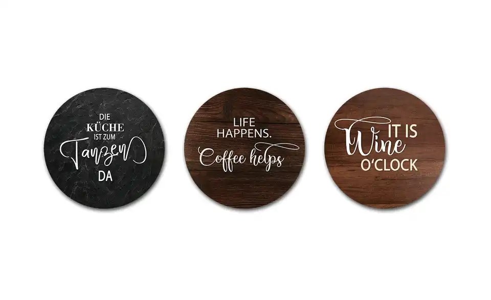Cut-Out Kitchen Slogan, Frontansicht