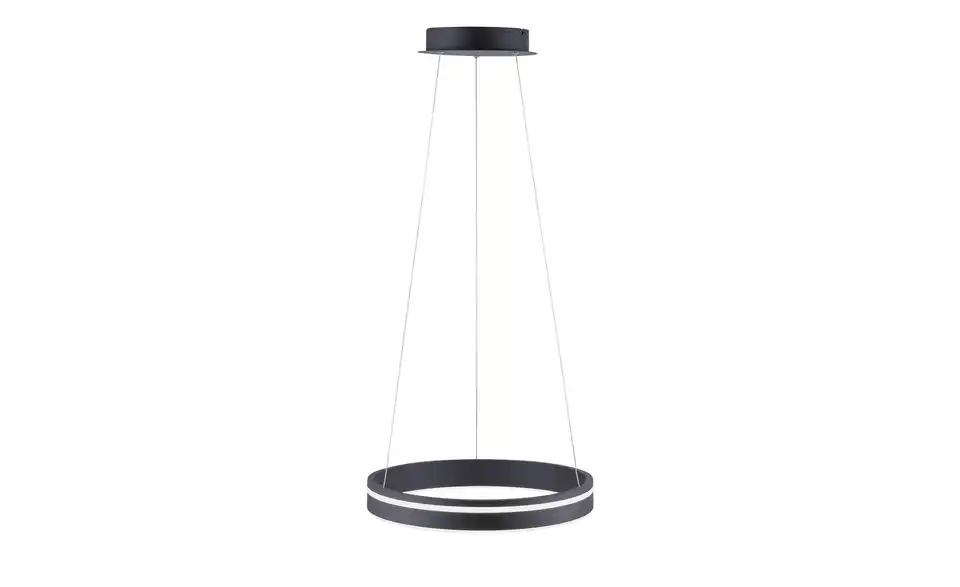 Q-Smart Home Lights Pendelleuchte, 1-flammig, anthrazit, Frontansicht